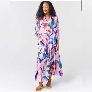 OLIPHANT WOMENS CINCHED WAIST MAXI DRESS SIZE XSMALL